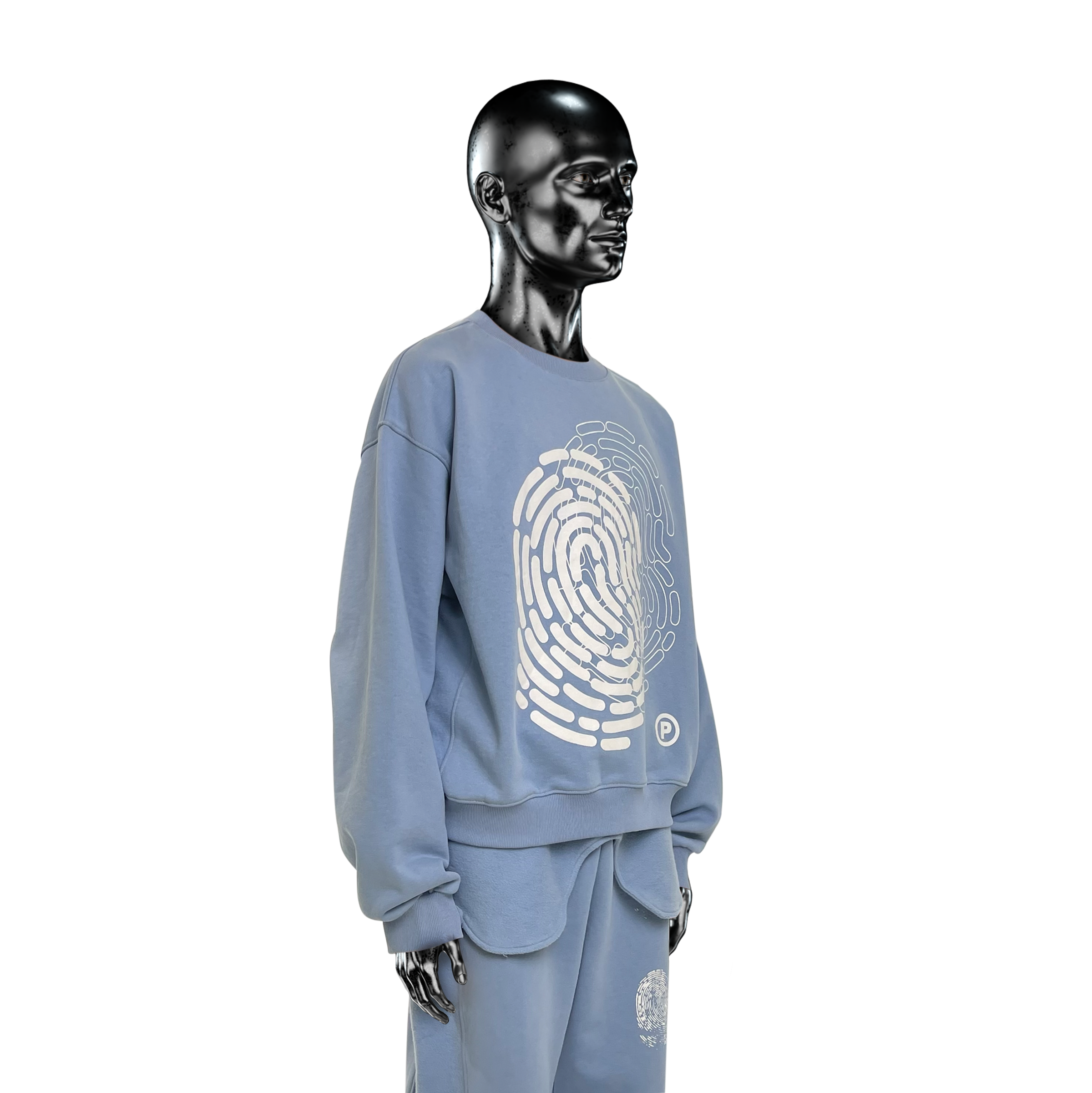 Military Crewneck℗ - Atmosphere Blue