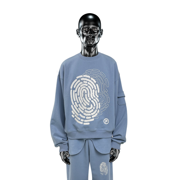 Military Crewneck℗ - Atmosphere Blue