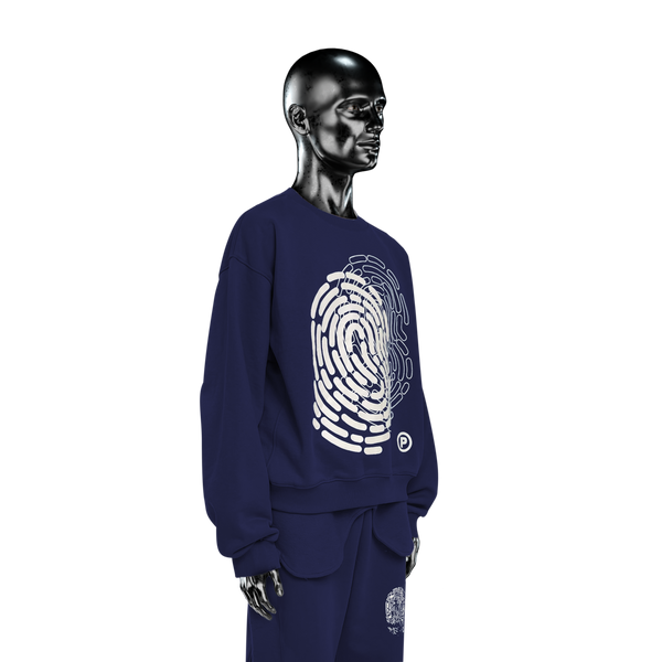 Military Crewneck℗ - Navy Blue
