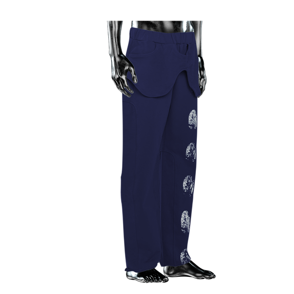 Panelled Sweatpants℗ - Navy Blue