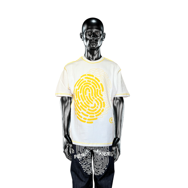 Fingerprint T-shirt 2.0 - Yellow print